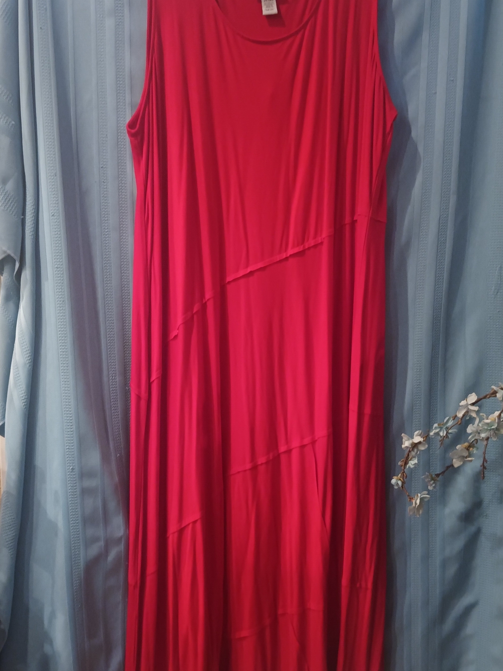 Catherine's New Soft & Stretch Red Maxi Dress